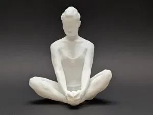 Serene Yoga Woman (Butterfly Pose)