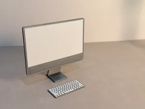 iMac computer for doll house miniature 1:6