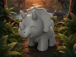 Triceratiny – Le tricératops doux et compact
