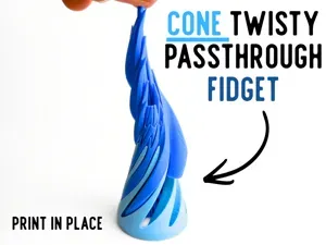 Impossible Cone Fidget (print in place)