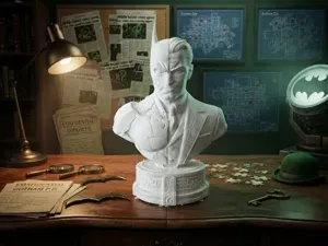 Batman vs The Riddler Split Bust