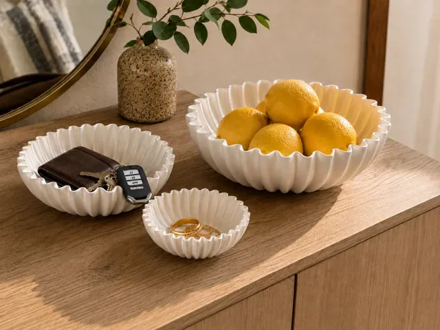 Fluted Bowl: Catchall, Fruit Bowl & Centerpiece — Image 2 of 5