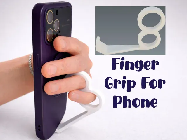 Finger grip for phone