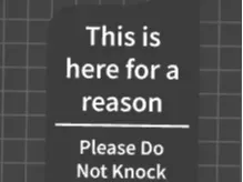 Door Hanger for people who are constantly disturbe