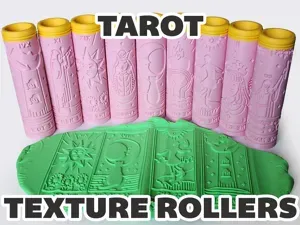 Tarot Card Texture Rollers (9pc) Set 1 of 3