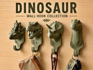 Dinosaur Wall Hook Collection | Decorative Hooks