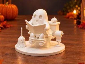Ghost on the Toilet – Lustige Halloween-Deko