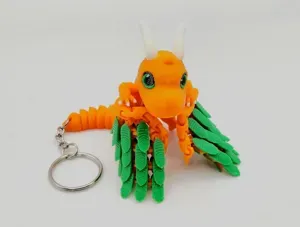 Pocket Pet - Flexi Baby Dragonite & Keychain