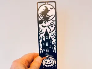 Halloween Witch Haunted House Pumpkin Bookmark