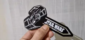 Tie Fighter Darth Vader StarWars bookmark starwars