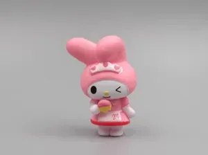 美乐蒂-可爱Q版三丽鸥摆件女孩涂色玩具手办兔子