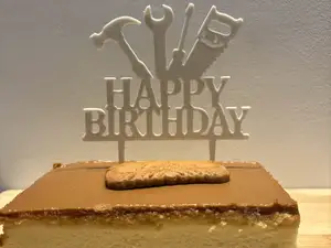 Happy Birthday Cake Topper ( Handyman)