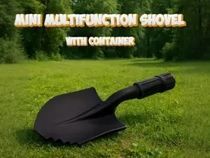 Mini multipurpose shovel with container