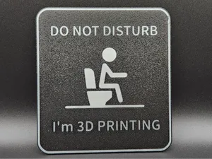 Do Not disturb Toilet sign