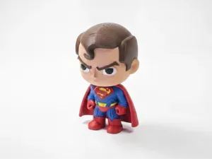 Chibi Superman Figurine Cute Hero 3D Printable