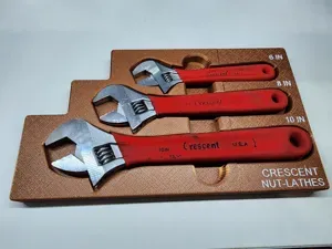 Crescent 3 Piece Adjustable Wrench SET GRIDFINITY