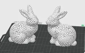Easter Bunny Voronoi Style Look left and right Stanford / Osterhase / Ostern / no Support