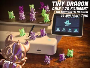 Tiny Dragons – No Supports Needed - Cute mini easy