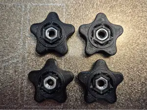 M5 M6 M8 STAR KNOBS (with embedded nuts)