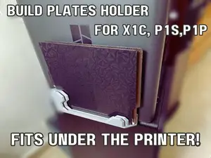 Bambu Build Plate Holder - (Fits under printer)