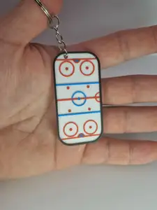 Hockey Rink Keychain