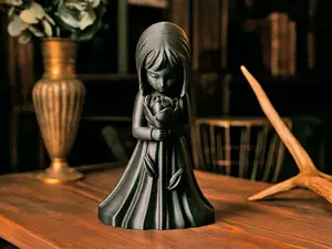 Graceful Bloom Girl – Elegant 3D-Printed Figurine