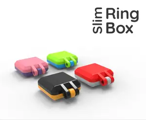 Slim Ring & Jewelry Box - 2.2 x 1.8 x 0.75 inches