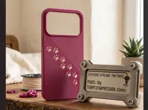 Coque iphone 18 pro max pattes creusées TPU