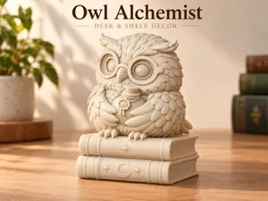 Owl Alchemist | Cute Desk & Shelf Decor