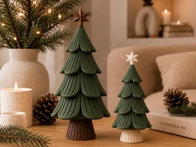 Christmas Tree Minimalistic Japandi Decor