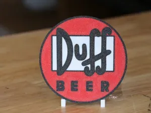 Duff Beer Lager The Simpsons 100mm Round Coaster