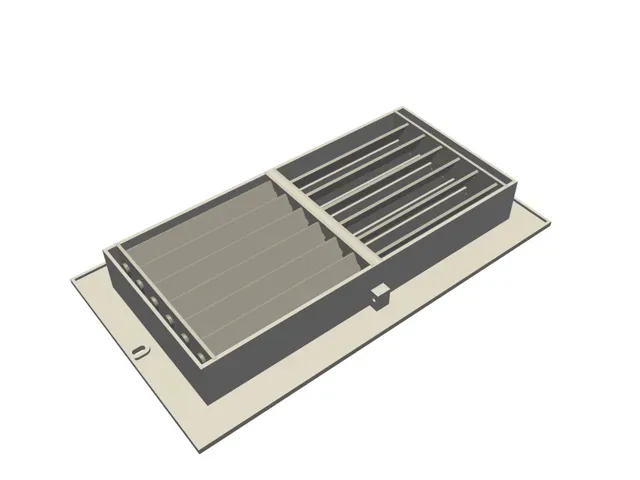Ceiling Vent 13 1/4 x 7 1/4 Adjustable Fins — Image 7 of 8