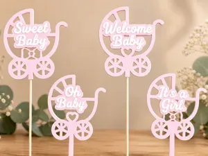 Baby Shower Cake Toppers – Girl