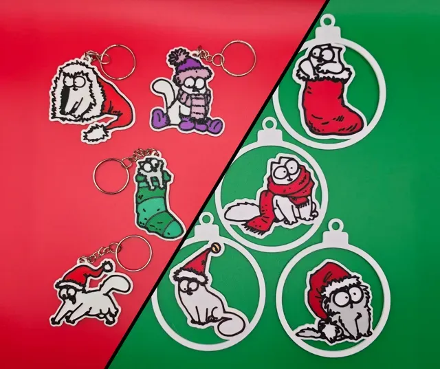 Simon's Cat Christmas Keychain/Tree Ornaments — Фото 4 из 8