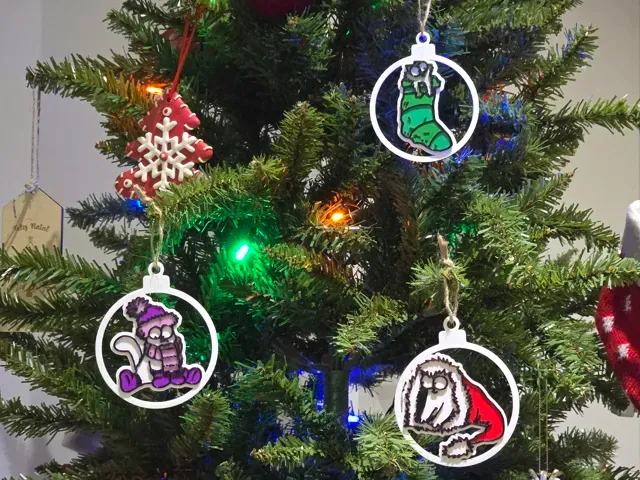 Simon's Cat Christmas Keychain/Tree Ornaments — Фото 3 из 8