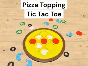 Pizza Topping Tic-Tac-Toe – Family Game