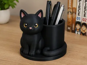 Portapenne a forma di gatto