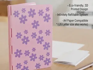 Reusable Floral Mini-Journal