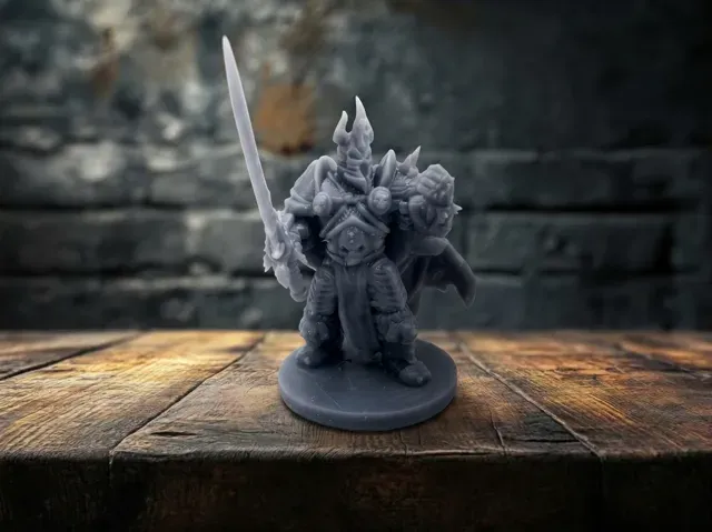 World of Warcraft Lich King tabletop D&D figure