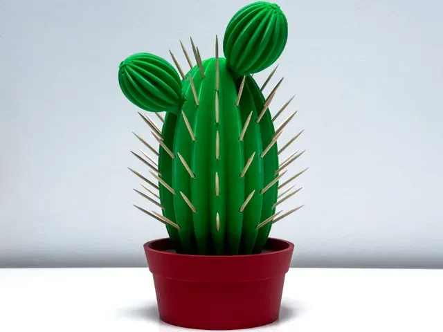 Cactus salt pepper and toothpick holder