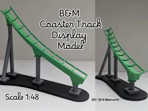 B&M rollercoaster track display scale 1:48