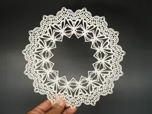 Geometric Floral Lace Wreath Decorative Doily Ring