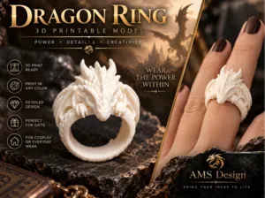 Majestic Dragon Ring – Fantasy Jewelry
