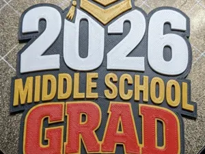 2026 Middle School Grad Hype Chain - Keychain