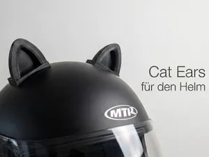 Cute ears for motorcycle helmet