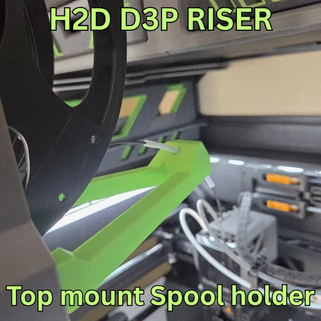 TPU Top mount spool holder - H2D-H2S-H2C D3P riser — Фото 4 из 8