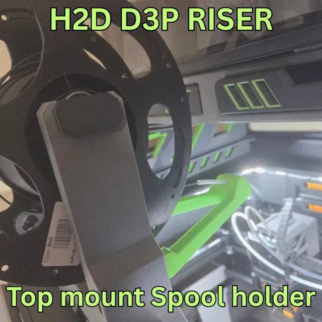 TPU Top mount spool holder - H2D-H2S-H2C D3P riser — Фото 3 из 8