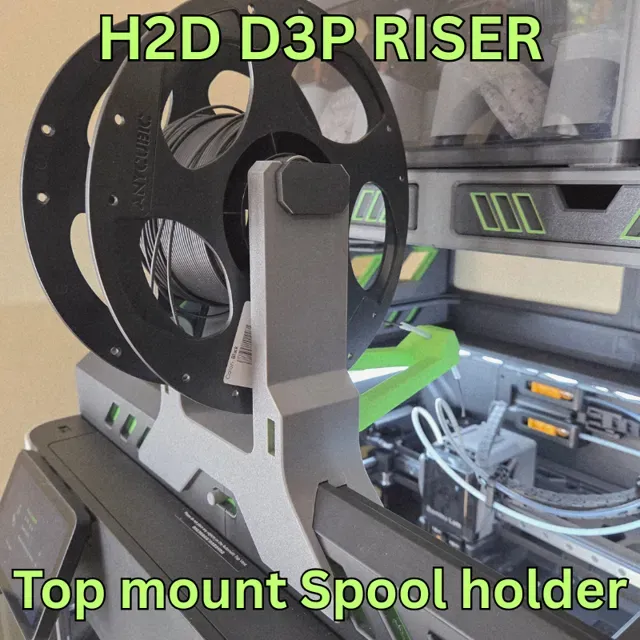 TPU Top mount spool holder - H2D-H2S-H2C D3P riser — Фото 6 из 8
