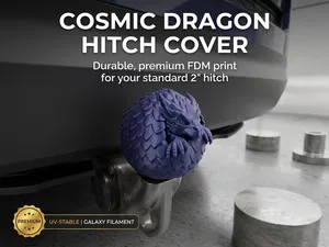 Cosmic Dragon Egg Tow Hitch Cover