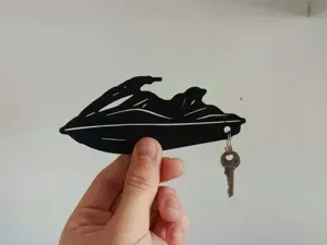 Jet Ski Keychain – Detailed 3D Printable Model